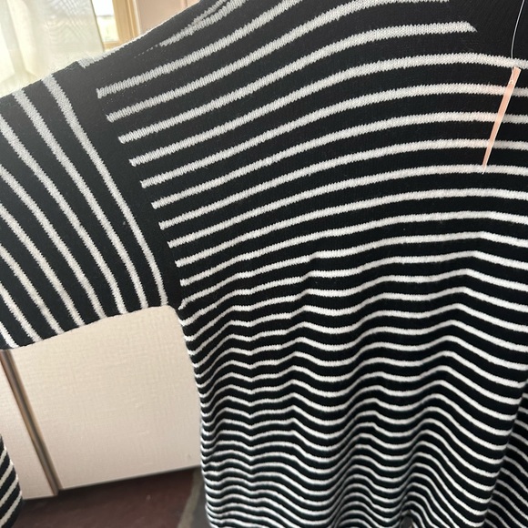 LOFT Plus Size 16/18 Sweater Mock Turtleneck Striped NWT - Picture 2 of 4